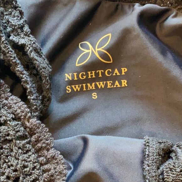 NWT Nightcap Bridget Black One Piece Swim Bodysuit S - Picture 4 of 7